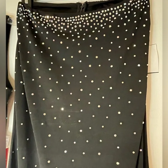 2-Piece Black with Rhinestone Formal - Picture 4 of 9